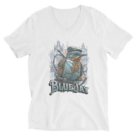 [ID: 223-G381] Classic Bird  Unisex V-Neck Tee