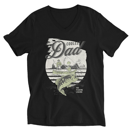 [ID: 223-G419] Coolest Dad Unisex V-Neck Tee