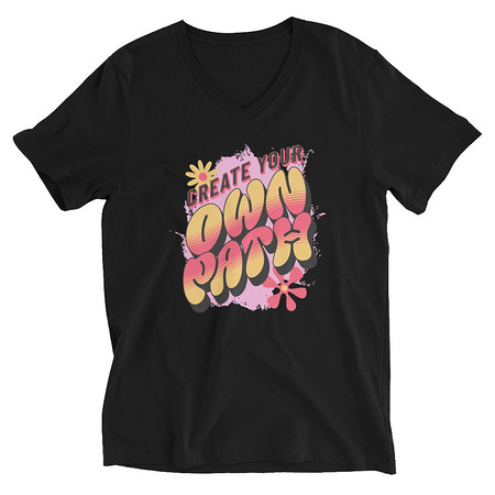 [ID: 223-G431] Create Your Own Path Unisex V-Neck Tee