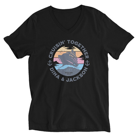 [ID: 223-G441] Cruisin' Together - Cruise Ship Unisex V-Neck Tee