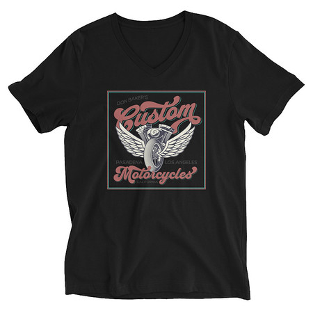 [ID: 223-G445] custom motorcycle  Unisex V-Neck Tee