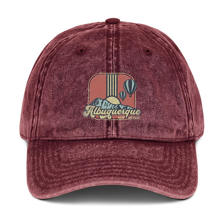 [ID: 327-G36] Albuquerque - Retro Hot Air Baloon Vintage Cap
