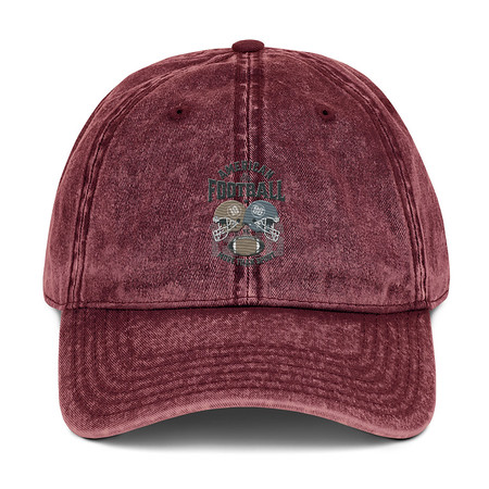 [ID: 327-G64] American All Star Football - Sports Helmet Vintage Cap