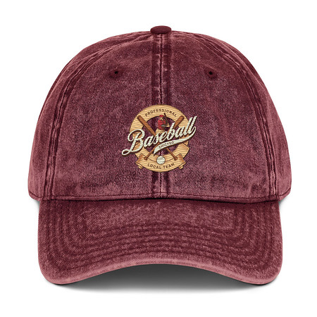 [ID: 327-G145] Baseball Team - College Sports Vintage Cap