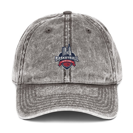 [ID: 327-G149] Basketball Sports Logo Vintage Cap