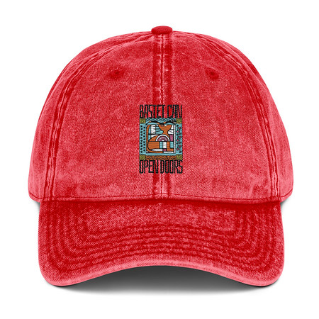 [ID: 327-G150] Bastet can Open Doors Vintage Cap