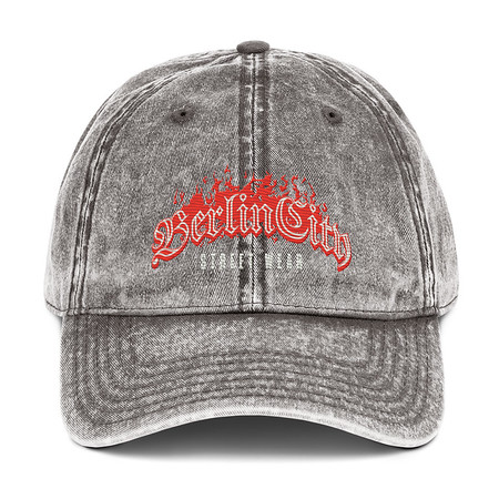 [ID: 327-G183] Berlin City Streetwear - Fire Vintage Cap