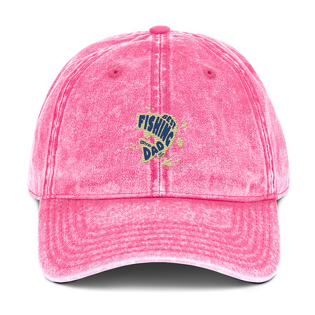 [ID: 327-G187] Best Fishing Dad - Typography Vintage Cap