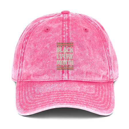 [ID: 327-G216] Black Every Month - African American History Vintage Cap