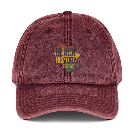 [ID: 327-G217] Black History - Heritage Map Vintage Cap