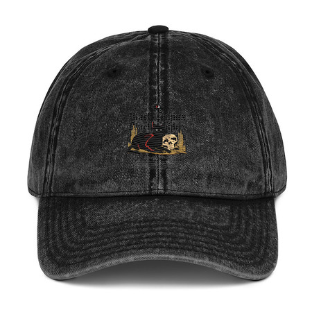 [ID: 327-G230] Black Sphinx Vintage Cap