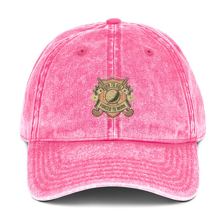 [ID: 327-G266] Born To Golf Vintage Cap