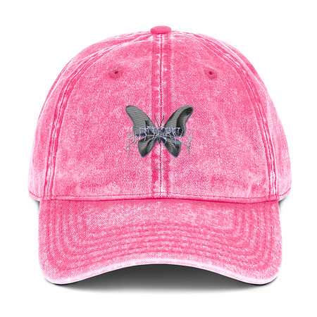 [ID: 327-G302] Butterfly Vintage Cap