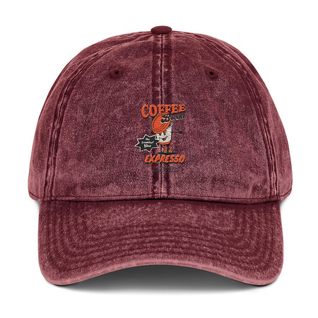 [ID: 327-G394] Coffee Break Cartoon Retro 90s  Vintage Cap
