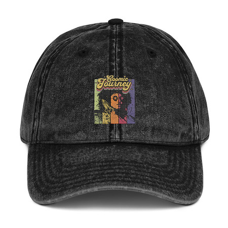 [ID: 327-G422] Cosmic Journey Rainbow Retro Vintage Cap