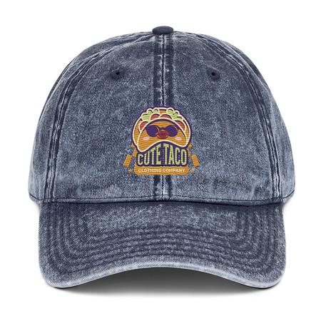[ID: 327-G454] Cute Taco - Colorful Mexican Tortilla Vintage Cap