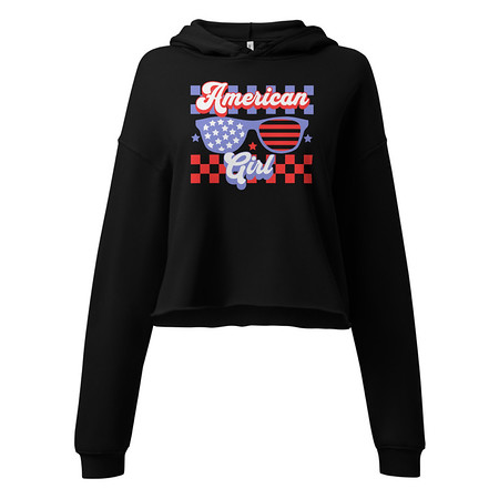 [ID: 317-G72] American girl Women's Cropped Hoodie
