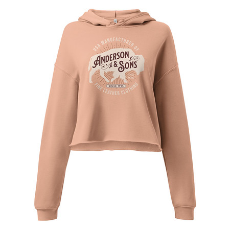 [ID: 317-G80] Anderson & Sons Leather Clothing - Buffalo Women's Cropped Hoodie