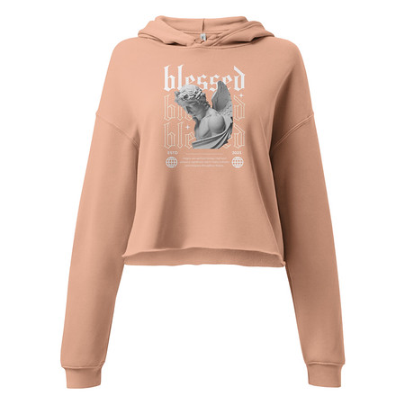 [ID: 317-G81] Angel Women's Cropped Hoodie