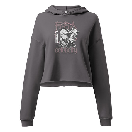 [ID: 317-G88] Anime Celebrity Girl - Japanese Cyber Streetwear Women's Cropped Hoodie