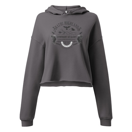 [ID: 317-G98] Arathi Honor Badge - Veteran Women's Cropped Hoodie