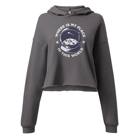[ID: 317-G110] Astronaut Women's Cropped Hoodie
