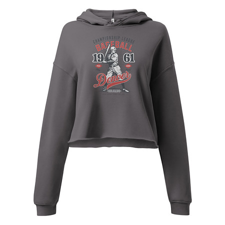 [ID: 317-G140] Baseball Championship League - University Sports Team Women's Cropped Hoodie