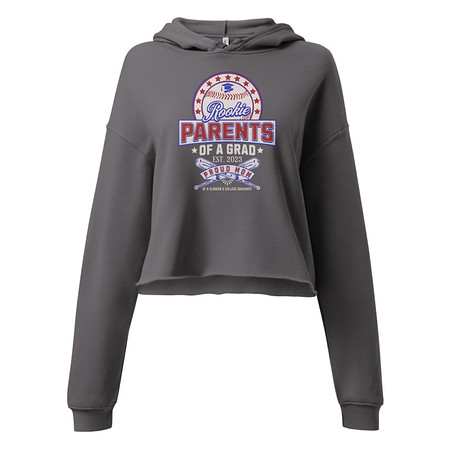 [ID: 317-G143] Baseball Mom Of A Graduate Women's Cropped Hoodie