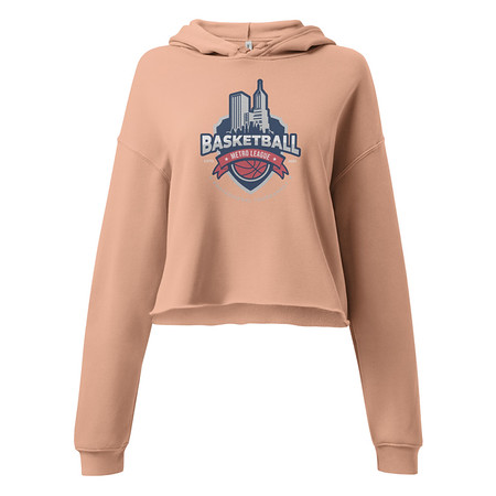 [ID: 317-G149] Basketball Sports Logo Women's Cropped Hoodie