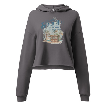 [ID: 317-G166] Beach Hut Women's Cropped Hoodie