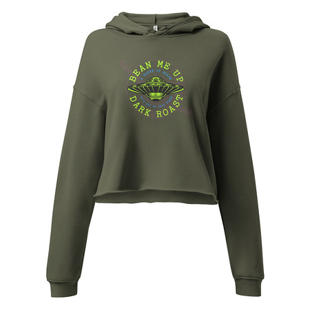 [ID: 317-G170] Bean Me Up Women's Cropped Hoodie