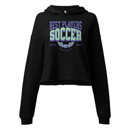 [ID: 317-G190] Best Players Soccer Women's Cropped Hoodie