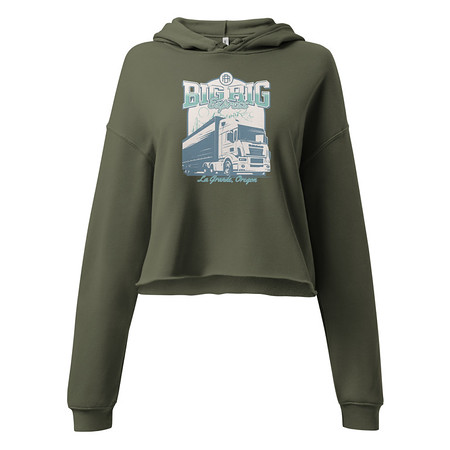 [ID: 317-G202] Big Rig Express Women's Cropped Hoodie