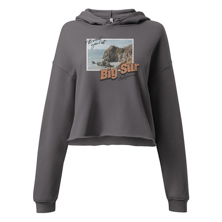 [ID: 317-G205] Big Sur, Cali Women's Cropped Hoodie