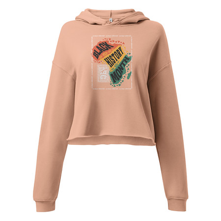 [ID: 317-G222] Black History Month - Tribal History Women's Cropped Hoodie