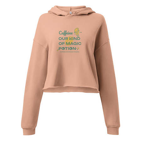 [ID: 317-G307] Caffeine Cartoon Women's Cropped Hoodie