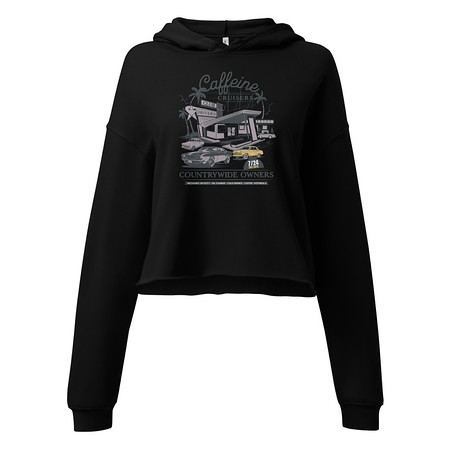 [ID: 317-G308] Caffeine Cruisers Women's Cropped Hoodie
