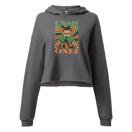 [ID: 317-G335] Cash Only - Streetwear Women's Cropped Hoodie