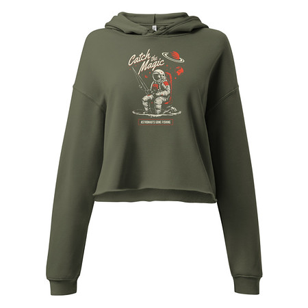 [ID: 317-G341] Catch the Magic Women's Cropped Hoodie