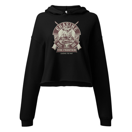 [ID: 317-G360] Chasing the Frontier Women's Cropped Hoodie