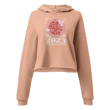 [ID: 317-G368] Chinese Lunar Year - Rabbit Women's Cropped Hoodie