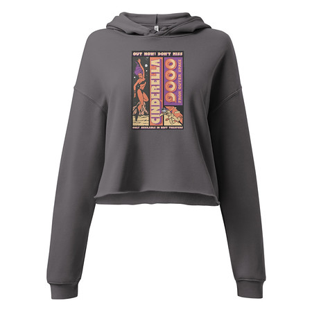 [ID: 317-G378] Cinderella 9000 - Retro Astronaut Women's Cropped Hoodie