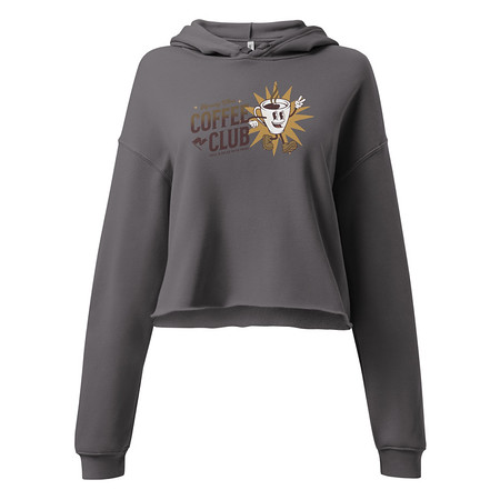 [ID: 317-G396] Coffee Club Women's Cropped Hoodie