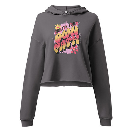 [ID: 317-G431] Create Your Own Path Women's Cropped Hoodie