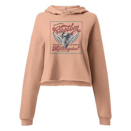 [ID: 317-G445] custom motorcycle  Women's Cropped Hoodie