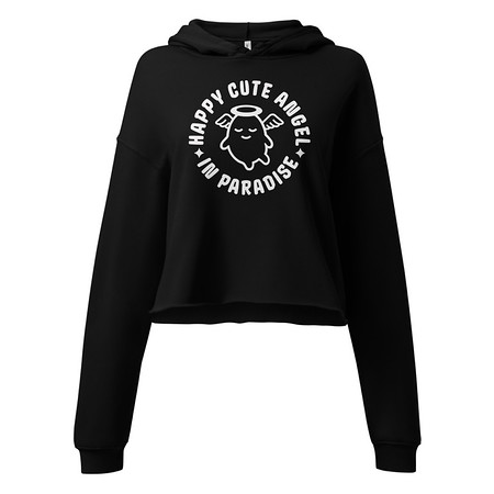 [ID: 317-G449] Cute Angel - Wings Women's Cropped Hoodie