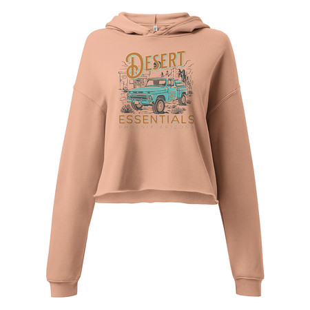 [ID: 317-G489] desert Women's Cropped Hoodie