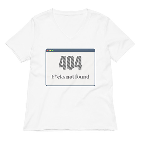 [ID: 782-G7] 404 Women's Relaxed V-Neck T-Shirt