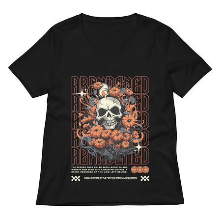 [ID: 782-G18] Abbandoned Women's Relaxed V-Neck T-Shirt