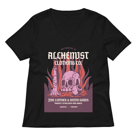 [ID: 782-G37] Alchemist Clothing Co. - Halloween Women's Relaxed V-Neck T-Shirt
